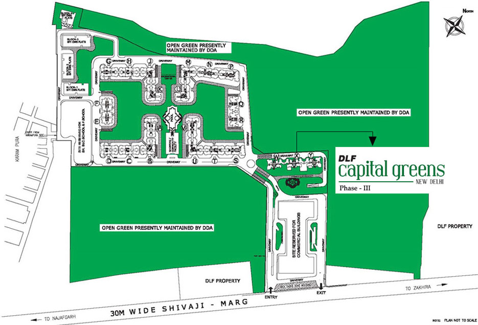 DLF Capital Greens - Site Layout