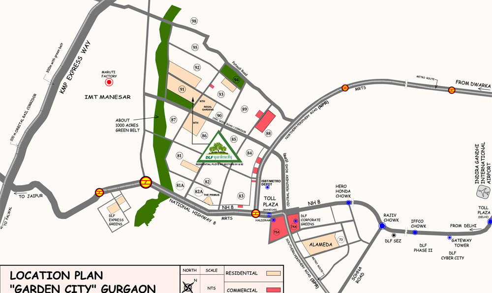 DLF Gardencity - Location Map