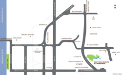 New Town - Location Map