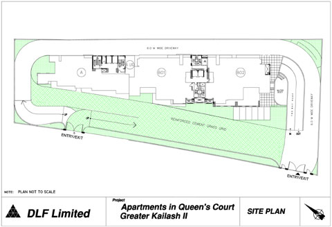 DLF Queens Court - Site Layout