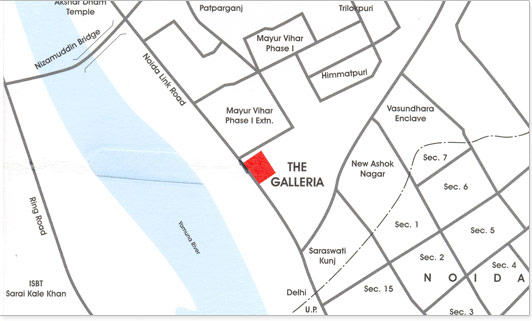 DLF The Galleria - Location Map