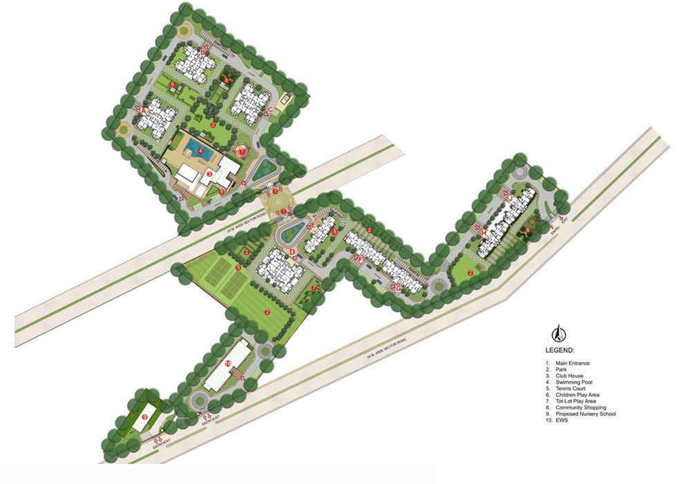 DLF The Primus - Site Layout
