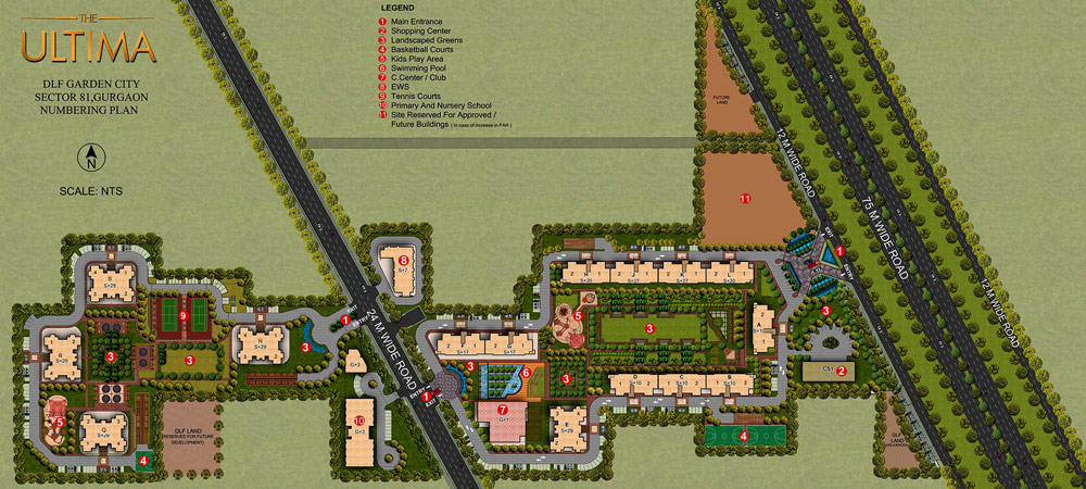 DLF Ultima - Site Plan